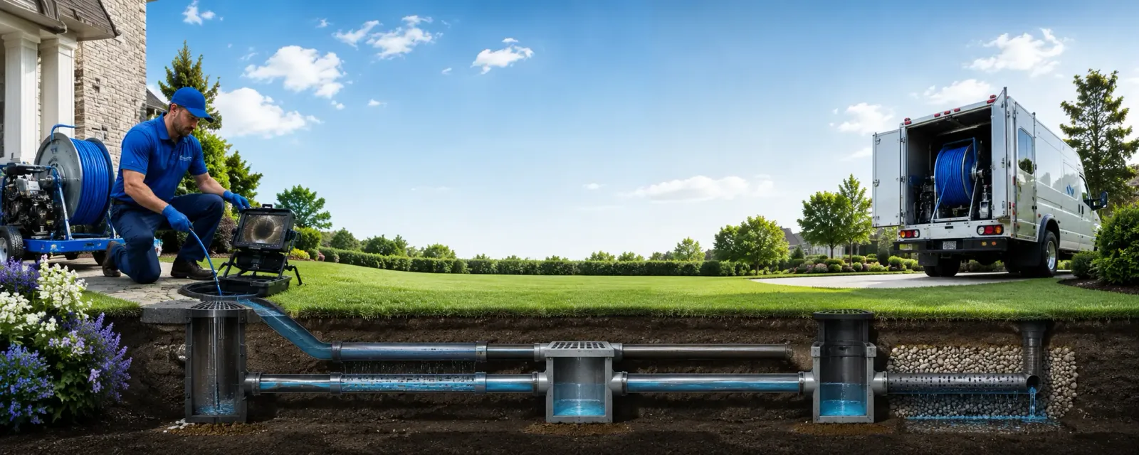 Outdoor drain cleaning information for Greig, NY